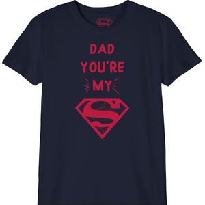 DC Comics - Dad, You're my Superman Child T-Shirt Black - 6 Years