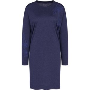 Triumph - Endless Comfort NDK 01 LSL - Nachthemd - Blauw - Donkere Combinatie