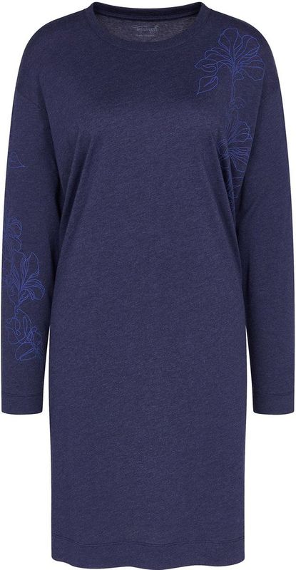 Triumph - Endless Comfort NDK 01 LSL - Nachthemd - Blauw - Donkere Combinatie