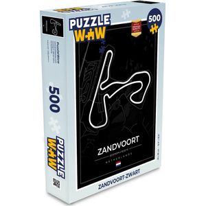 Puzzel Formule 1 - Circuit Zandvoort - Racebaan - Nederland - Circuit - Zwart - Legpuzzel - Puzzel 500 stukjes