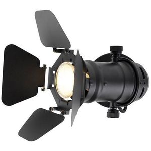 QAZQA Movie - Industriele Wandlamp - 1 lichts - L 245 mm - Zwart - Industrieel - Woonkamer