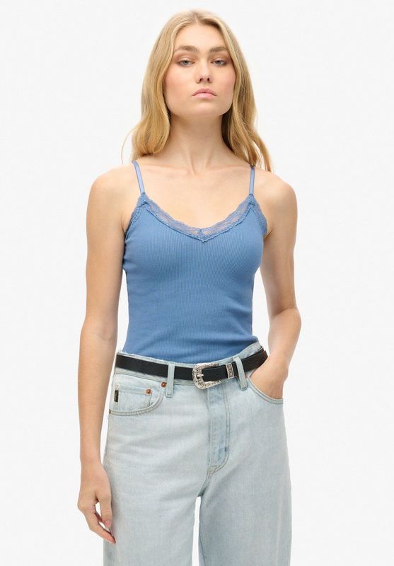 Superdry - Essential - Camitopje - Dames - Met Kanten Boord