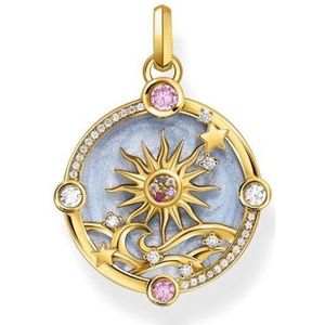 Thomas Sabo - Hanger - Blauw - Zilver - Geel Goud Verguld - 925/-