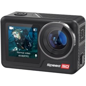 NexZone - Action Camera - 5K-Dubbele batterij - Waterdicht tot 6m zonder case 40m met Case-WiFi & Touchscreen - Actioncam - Zwart - incl accessoires