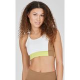 Athlecia Sport bh 'Sukey'  lichtbruin / geel / wit