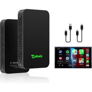 2air CarPlay Android Auto draadloze adapter - bedraad CarPlay omzetten naar draadloze - bedrade AA naar draadloze Android Auto - auto's met CarPlay en Android Auto-Functie (2017-2024) Carplay Dongle