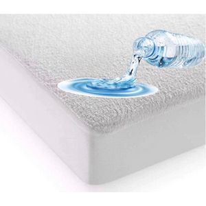 Princess Line Wasbare Waterdichte Matrasbeschermer-Waterdicht Badstofhoeslaken- Incontinentie Matrashoes -Ademend -Antibacteriëel – Anti-allergie-80x200 cm- Rondom Elastiek Matrashoogte tot 30cm