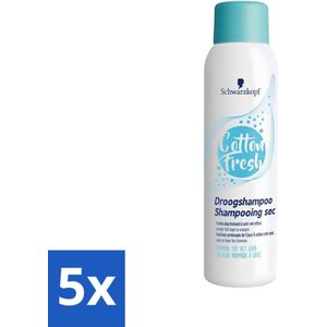Schwarzkopf Droogshampoo Cotton Fresh 150 ml - Bulkverpakking - 5 stuks