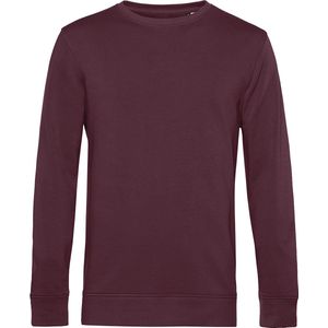 Organic Inspire Crew Neck Sweater B&C Collectie Burgundy Rood maat XL