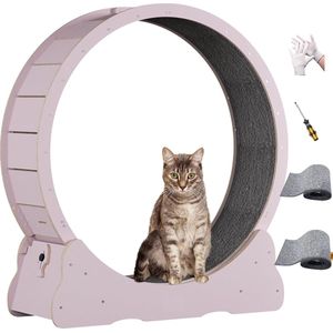 Loopwiel kat - Katten loopwiel - Looprad kat - Kattenwiel - Looprad - Roze