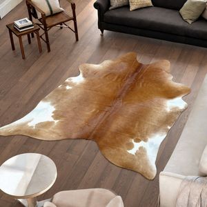 Koeienhuid Vloerkleed XL (Groot) - Bruin - 225 x 202 cm - Koeienkleed / Koeienvel / Dierenvel / Dierenhuid / Koehuid Tapijt
