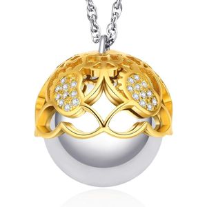 Cadeau voor Aanstaande Moeder - Zwangerschap Ketting met Zirkonia - Angel Call Hanger voor Zwangere Vrouwen