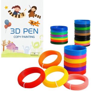 Goodz4All 300 Meter 3D Pen Vullingen 3D Printer Filament PLA en Patronenboek met 40 Sjablonen en Handige Overtrekkaart - DIY - Knutselen - Tekenset - Educatief speelgoed - 1.75 MM