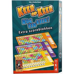999 Games Keer op Keer Scoreblokken - Extra Levels 2, 3 en 4 - Dobbel- en puzzelspel voor het hele gezin!