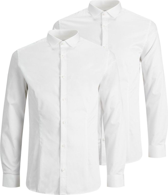 JACK & JONES - JPRBLAPARMA SHIRT L/S 2-PACK - Heren Overhemd