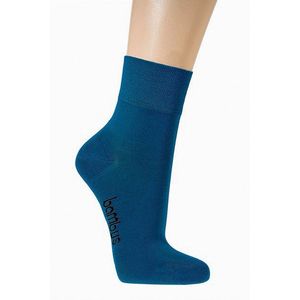 Bamboe sokken – korte schacht - 3 paar - jeansblauw - maat 35/38