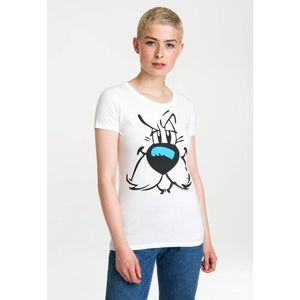 Logoshirt Vrouwen T-shirt Idefix - Faces - Asterix - Shirt met ronde hals van Logoshirt - offwhite