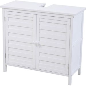 White-Label® Wastafelonderkasten - Badkamerkast - Wastafelmeubel - Wit