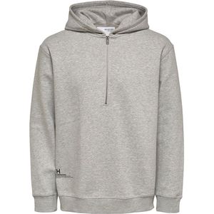 Selected Relax Major Sweatshirt Met Capuchon Grijs L Man