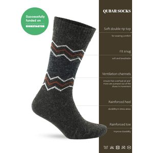 Qubar Socks - Alpaca Sokken - Zig Zag