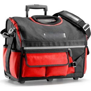 Stevige Gereedschapstas Trolley – Rood – 550x440x360mm – Duurzaam Polyamide