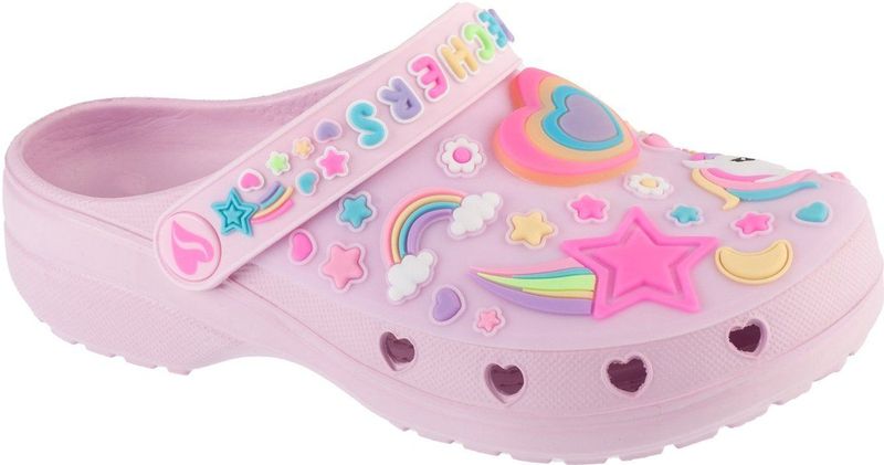 Skechers Meisje Heart Charmer-Girly Land houten schoen, Link Pink Veelkleurig, 11 Little Kid