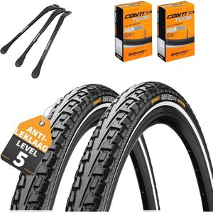 28 Inch Fietsbanden voor Tourfiets met Lekbescherming en Bandenlichters