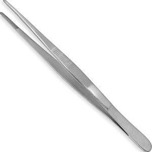 Belux Surgical Instruments / Keukenpincet - 20 cm - RVS - Zilver - Kookpincet - Vleespincet - Serveerpincet Recht