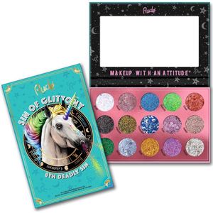 Rude Glitter Oogschaduw Palette Sin Of Glittony - #8th Deatly Skin - 15 kleuren