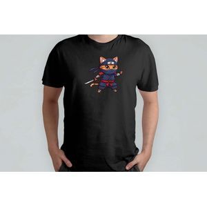 Kitty Chaos - T Shirt - Japanese - Anime - Vibes - KawaiiCulture - MangaMagic - OtakuWorld - SakuraSeason - Japanse - KawaiiCultuur - OtakuWereld - SamuraiGeest - Funny - Sushi