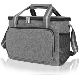 Koeltas picknicktas lunchtas koeltas opvouwbare waterdichte lunchtas rits koelbox voor ijszak, campingtas, picknick, buiten, reizen, winkelen, auto