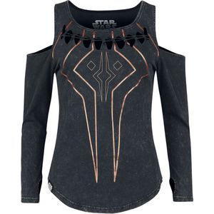 Star Wars Ahsoka Shirt met lange mouwen donkergrijs XXL - Katoen - Fan merch, TV-series