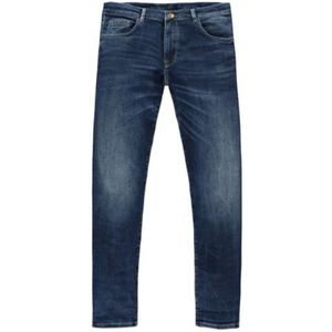 Cars Jeans Heren BATES DENIM Skinny Fit DARK USED - Maat 30/34