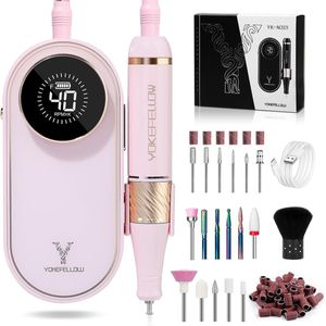 Professionele nagelboor 40.000 tpm - Draagbare elektrische nagelvijl met 17 boren