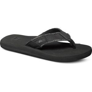 Quiksilver Monkey Abyss Youth Jongens Slippers - Black/Brown - Maat 30