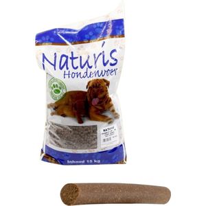 Naturis - Brok Geperst Eend Hondenvoer 15 kg + Gratis Fricandel