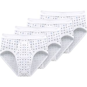 Schiesser Heren sportslip 4 pack Cotton Essentials fijnrib