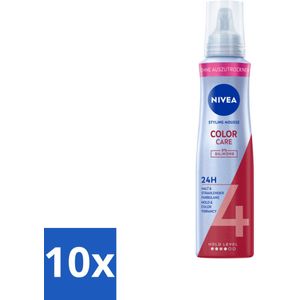 NIVEA – Haarmousse – Color Care & Protect – 150 ml - Bulkverpakking - 10 stuks