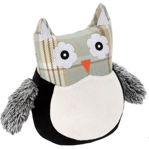 H&S Collection Deurstopper - uil - 24 x 14 x 23 cm - polyester - dieren thema deurstoppers