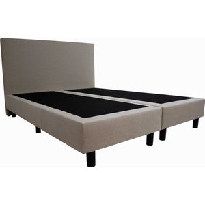 Boxspring Basic  2-persoons 180x200 cm Beige stof