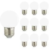 VITO LED Lamp G45 E27 - 2W (vervangt 15W) - 120lm - 6400K Koel Wit - 180-240V - Flikkervrij - Energiezuinig - 10 stuks