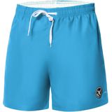 Ladeheid LA-LA40-198-SWS Heren Zwembroek - Zwemshorts - met zijzakken en achterzak - sneldrogend - met binnenslip van mesh - Koordsluiting - Polyester - Lichtblauw - S