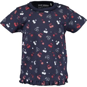 Blue Seven Meisjes T-shirt - Donkerblauw - Maat 68