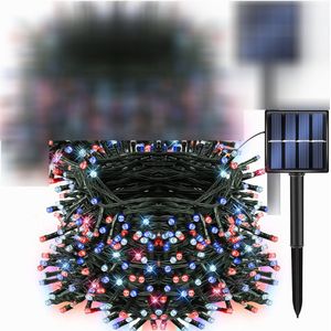 Led-lichtnet op zonne-energie, 1,5 x 1,5 m, waterdicht, 8 modi, 96