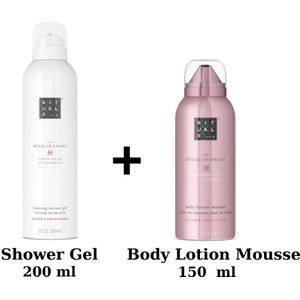 Rituals of Sakura - Shower Gel 200 ml - Body Lotion Mouse 150 ml