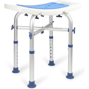 Zwaar Belastbare Douchekruk, 500 kg, In Hoogte Verstelbare Badstoel, Gereedschapsvrije Montage, Antislip, Stevig, Voor Ouderen en Gehandicapten