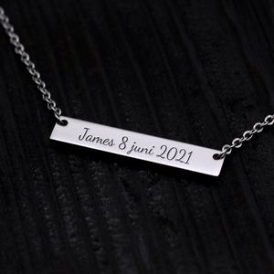 Avaressa Naamketting Zilver Gepersonaliseerd - Damesmode - Hangers