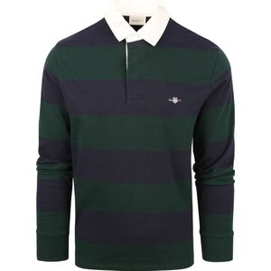 Gant - Rugger Polo Donkergroen - Regular-fit - Heren Poloshirt Maat L