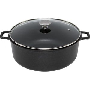 de Buyer choc extreme braadpan met glazen deksel 24 cm inductie