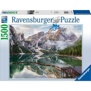 Ravensburger puzzel Italian landscapes: Lake Braies - Legpuzzel - 1500 stukjes